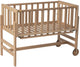 Geuther betty co-sleeper, aanschuifbed, wieg - met wielen - 45x90 cm - babybedje tot 9 kg - massief beukenhout - eco hout