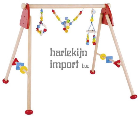 Goki houten babygym regenboog