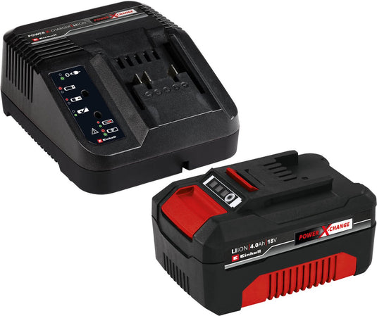 Einhell 18 v 4.0 ah power x-change starter kit - 1x 4.0 ah accu en snellader - universeel voor alle power x-change machines