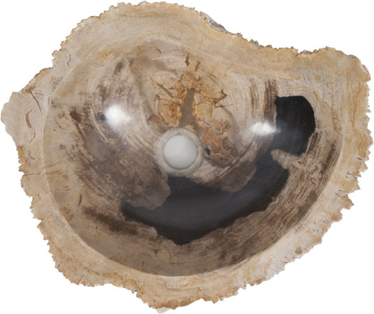 Differnz fossil waskom 45x12cm hout crã©me