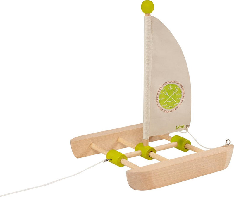 Afbeelding laden in galerijviewer, Goki houten catamaran bouwpakket, 11dlg.
