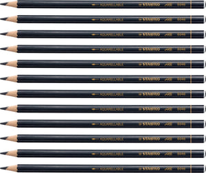 Stabilo all - speciaal kleurpotlood - zwart - schrijft op vrijwel alle gladde oppervlakken - doos 12 stuks