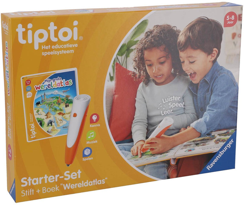 Afbeelding laden in galerijviewer, Tiptoi starter set wereldatlas - interactief voor 5-8 jaar - educatief
