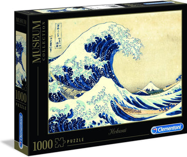 Clementoni - puzzel - 1000 stukjes - de grote golf van kanagawa van hokusai - puzzel voor volwassenen - art collection