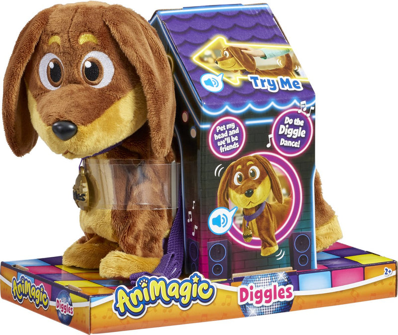 Afbeelding laden in galerijviewer, Goliath animagic diggles hond interactieve knuffel
