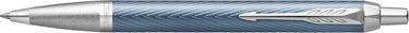 Parker im premium balpen | blue grey met chroomdetail | medium punt met blauwe inkt | geschenkdoos