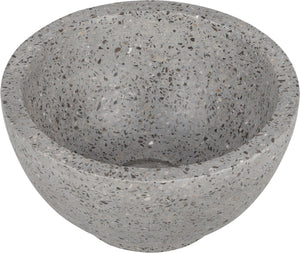 Differnz river waskom - 23x23x12cm - terrazzo grijs grof