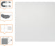 Nobo whiteboard 1915655 wit 690 g