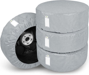 Kegel blazusiak bandenhoezen opslag opberg set a 4 stuks maat xl - vanaf 17 - 19 inch kleur grijs ideaal bij winter zomer wissel