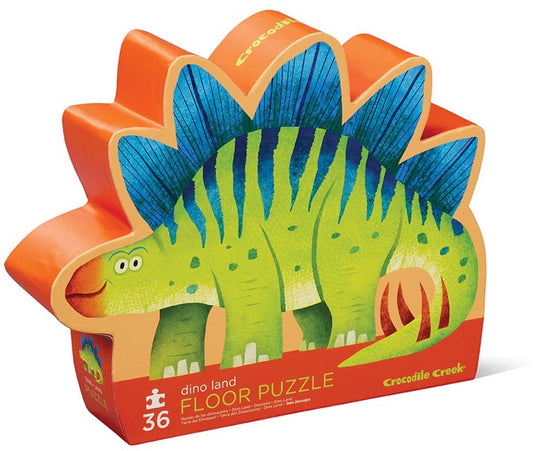 Crocodile creek dino vloerpuzzel - stegosaurus voor kids vanaf 3 jaar