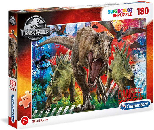 Clementoni - puzzel - 180 stukjes - jurassic world - puzzel voor kinderen vanaf 7 jaar