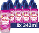 Robijn intense wasparfum - pink sensation - 8 flessen x 342 ml
