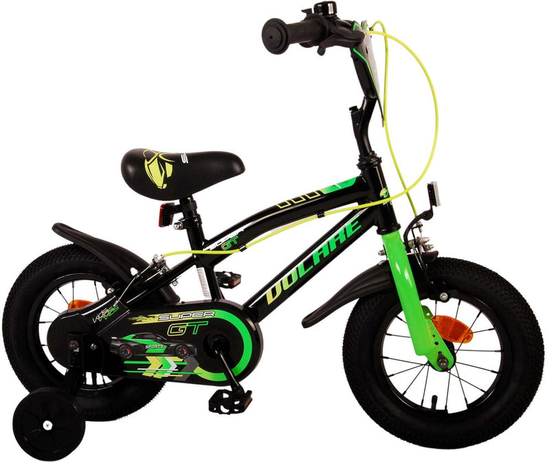 Afbeelding laden in galerijviewer, Volare super gt kinderfiets - jongens - 12 inch - groen - twee handremmen
