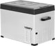 Steamy -e single zone elektrische compressor koelbox - single zone - 36 liter - 12v en 230v - voor auto en camping - zilver