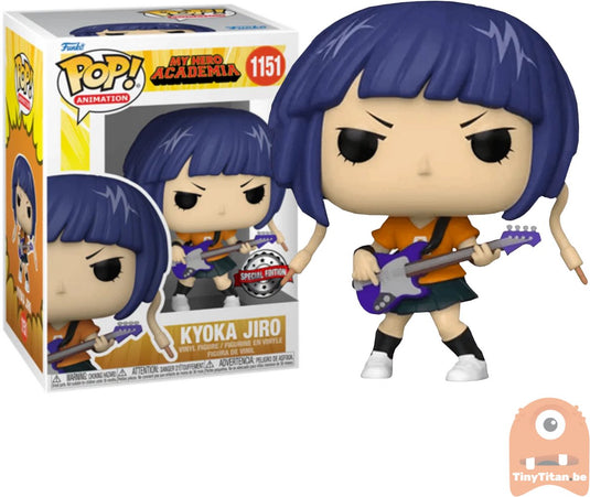 Funko my hero academia - pop! animation jirou with guitar 9 cm verzamelfiguur - multicolours