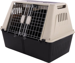 Flamingo tripper - transportkooi honden - transportkooi tripper grijs l 51x82x61cm - 1st - 122584 - 1st