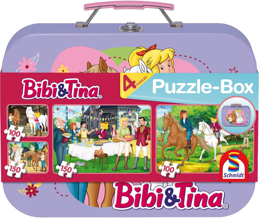 Schmidt - legpuzzel - bibi tina, 2x100, 2x150 onderdelen - bibi tina - kinderen - vanaf 6 jaar