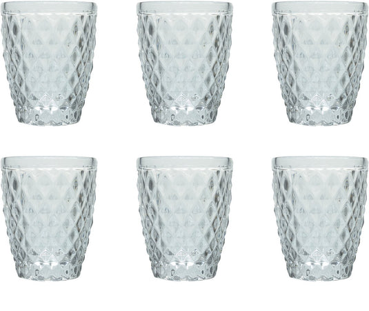 Medard de noblat - diamond - glas 22 cl - doorzichtig - 6 delig