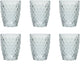 Medard de noblat - diamond - glas 22 cl - doorzichtig - 6 delig