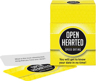 Open up! openhearted speed dating - engelstalige variant van openhartig dating - gespreksstarter