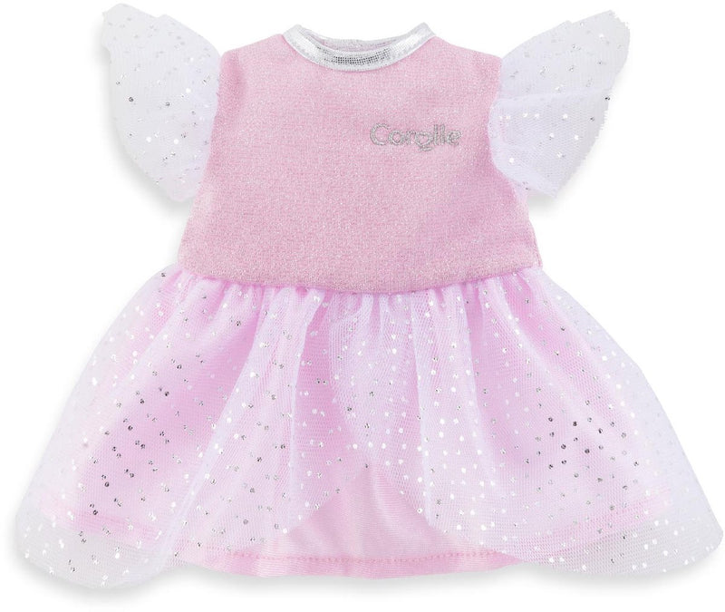 Afbeelding laden in galerijviewer, Corolle ma - poppenjurk roze met glitters
