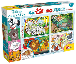 Lisciani disney puzzle maxifloor 4 x 48 classics