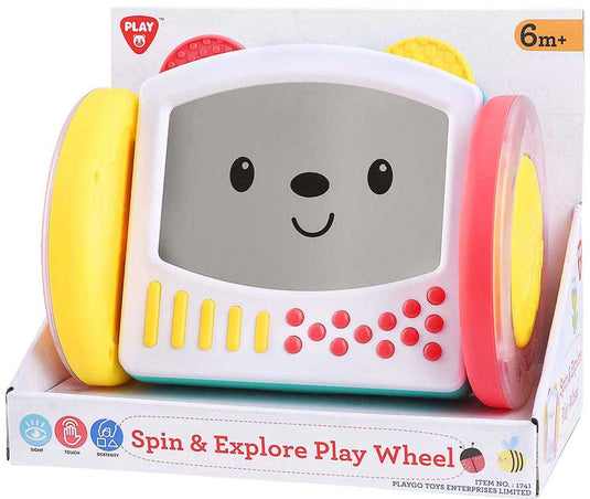 Playgo activiteitenrol sensorisch speelgoed kleurrijk voor baby's.