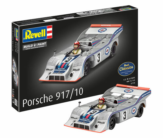 Revell modelbouwpakket auto - 07738 porsche 917 10 - duitse rauto plastic - 1:32 - modelbouw