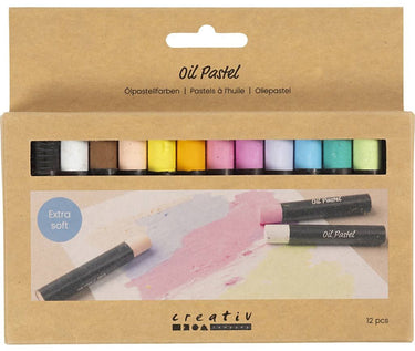 Creativ company oliepastels pastelkleuren 12 stuks