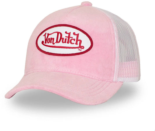Von dutch - snapback trucker cap kylie | one size | verstelbaar | druksluiting - roze wit