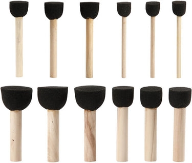 Creativ company creotime tamponeerstokjes foam 13-20-25-35 mm 12 stuks