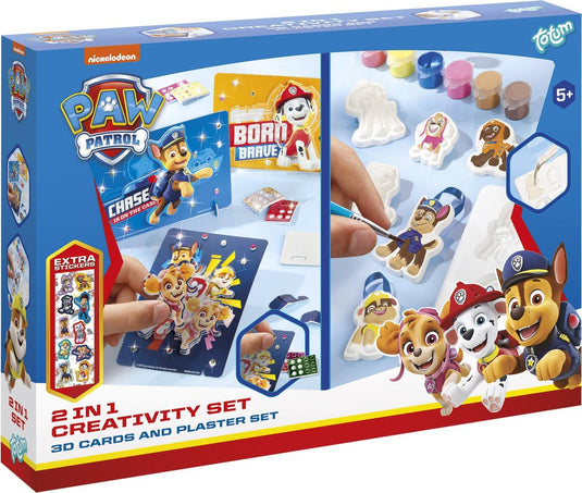 Totum paw patrol knutselset, 2in1
