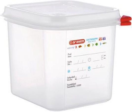 Araven vershouddoos herm. gn1 6, 2,6l h15cm polypropyleen gn1 6