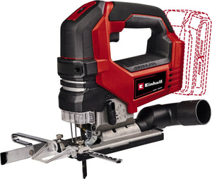 Einhell professional accu decoupeerzaag tp-js 18 135 li bl solo - power x-change - 18 v li-ion - slaghoogte: 26 mm - versteksneden: max. 45° - incl. zaagblad - excl. accu en lader