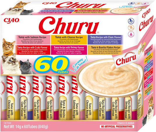 Ciao churu kattensnack puree chicken - 60x14 gr