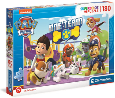 Clementoni - puzzel - 180 stukjes - paw patrol - metallic finish - ecologisch verantwoord