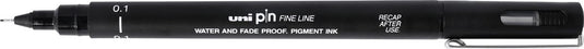 Uni-ball uni pin fine liner - 0.1mm zwarte schetspen
