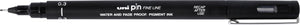 Uni-ball uni pin fine liner - 0.3mm zwarte schetspen