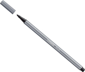 Stabilo pen 68 - viltstift - donker grijs (68 96)