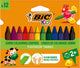 Bic kids plastidecor triangle kleurkrijt, 12st.