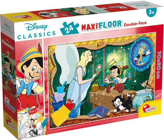 Lisciani disney puzzle df maxi floor 24 disney classics - pinocchio