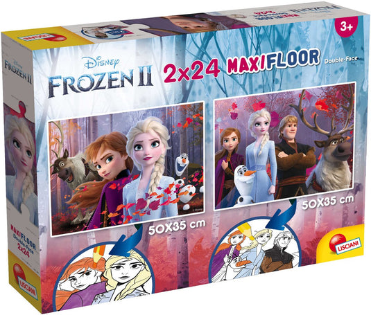 Lisciani disney puzzle maxifloor 2 x 24 frozen