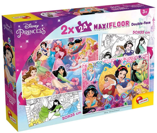 Lisciani disney puzzle maxifloor 2 x 24 princess