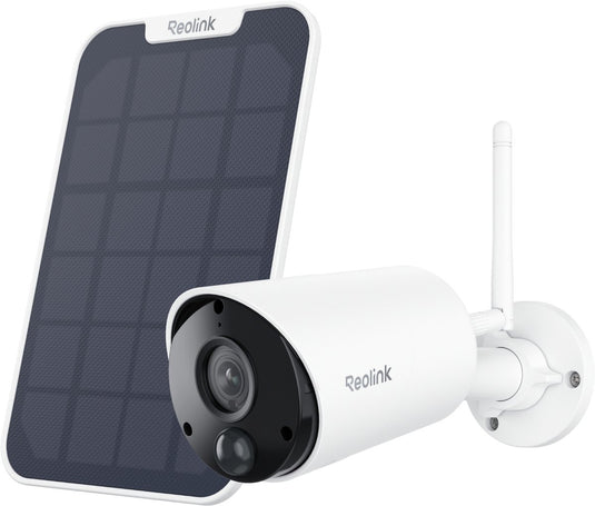 Reolink 5mp wifi-batterijcamera voor buiten - slimme detectie - geen maandelijkse kosten - argus series b320 + zonnepaneel