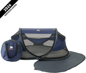 Deryan baby luxe campingbedje - reisbedje baby met matras - navy