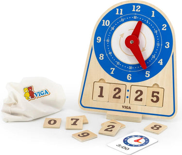 Vigatoys http: www.cchobby.nl viga-leerklok-h-28-cm-l-26-cm-b-13-1-stuk