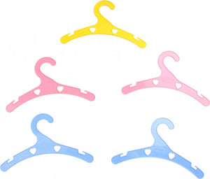Heless poppen kledinghangers, 5st.