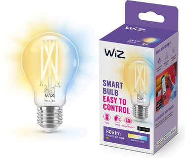 Wiz filament lamp - warm- tot koelwit licht - slimme led verlichting - e27 fitting - 60w - transparant - wi-fi