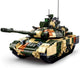 Sluban modelbricks army grote gevechtstank bouwspeelgoed – constructieset modelbouw – bouwdoos met 758 bouwstenen – m38‑b0756 vanaf 8 jaar