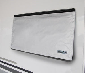 raambedekking 120 x 60 cm polyester grijs
